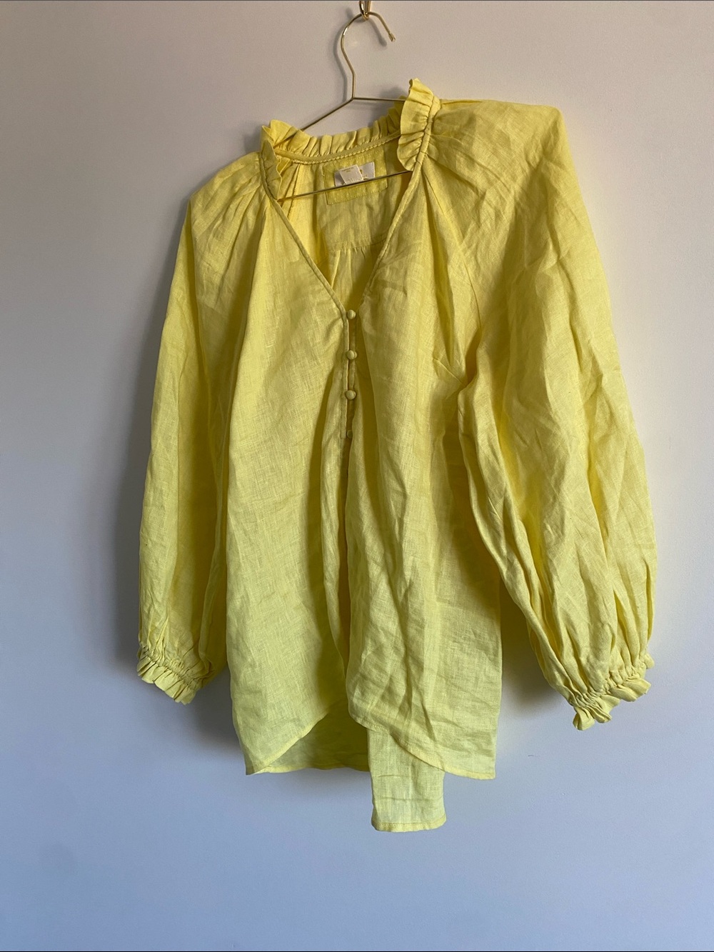Maeve Linen The Audie Puff Blouse - Picture 7 of 9